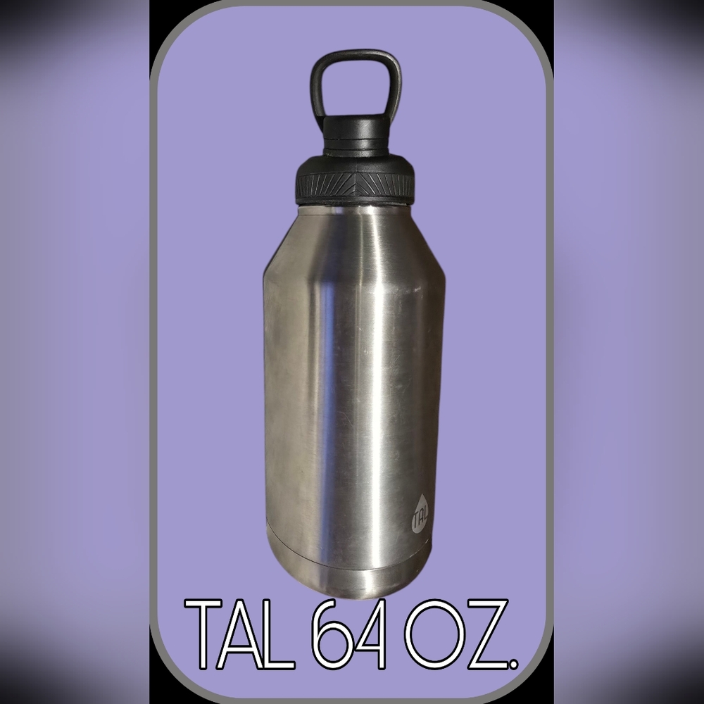 Tal~Insulated Vaccum Bottle~64 oz.~Ranger Pro Stainless Steel~Leak Proof, EUC